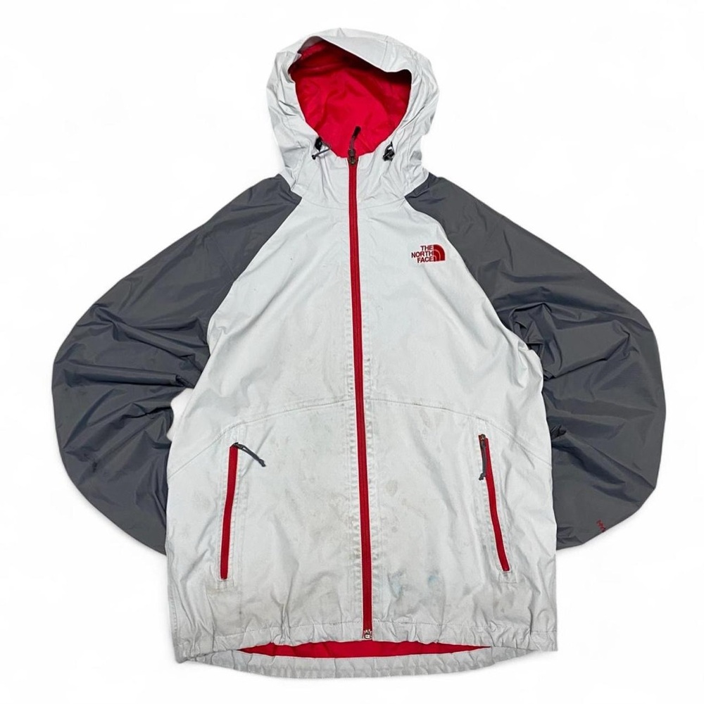 Y2K‎ the North face Hyvent  grey and red shell rain jacket